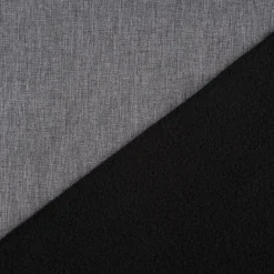 Bekleidungsstoff Softshell Fleece einfarbig dunkelgrau meliert 1,45m Breite