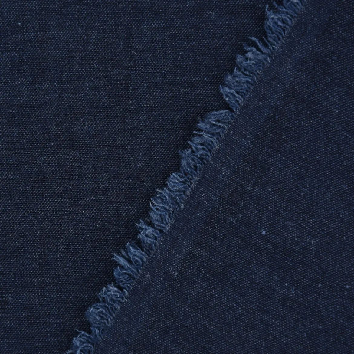Bekleidungsstoff Sorona Leinen Stretch einfarbig dunkelblau 1,34m Breite