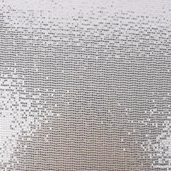 Bekleidungsstoff Stretch Lurex Pailletten Glitzer weiß silberfarbig 1,45m Breite