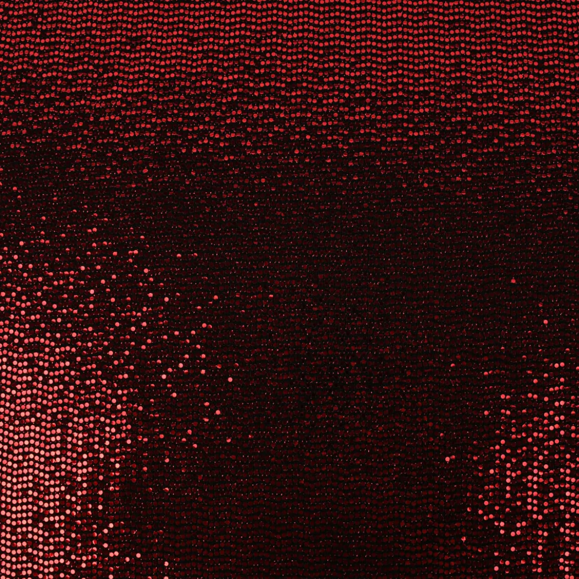 Bekleidungsstoff Stretch Lurex Pailletten Glitzer schwarz rot 1,45m Breite
