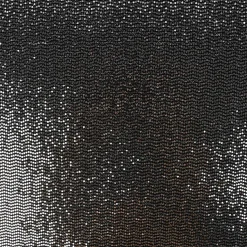 Bekleidungsstoff Stretch Lurex Pailletten Glitzer schwarz silberfarbig 1,45m Breite