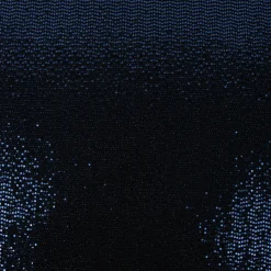 Bekleidungsstoff Stretch Lurex Pailletten Glitzer schwarz blau 1,45m Breite