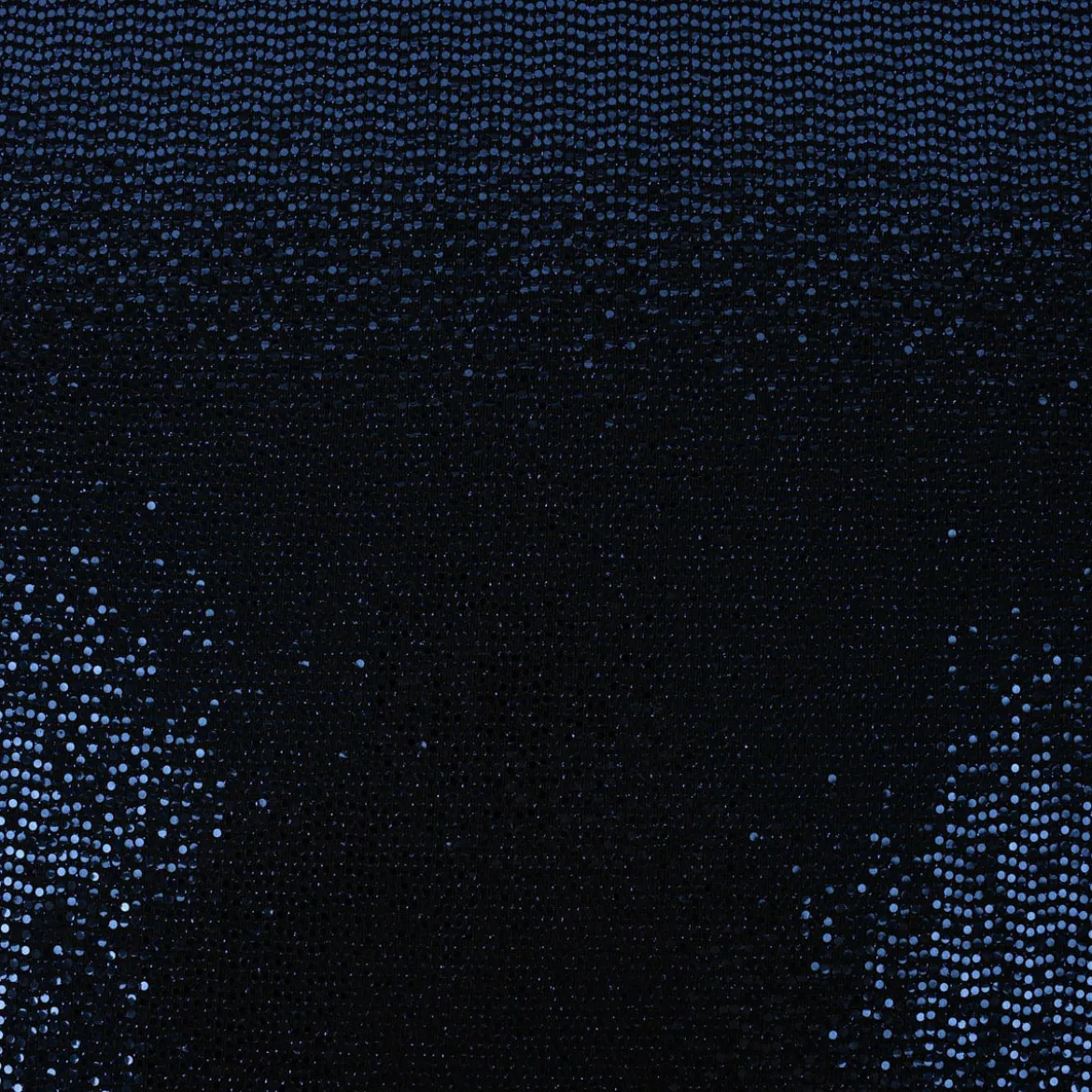 Bekleidungsstoff Stretch Lurex Pailletten Glitzer schwarz blau 1,45m Breite
