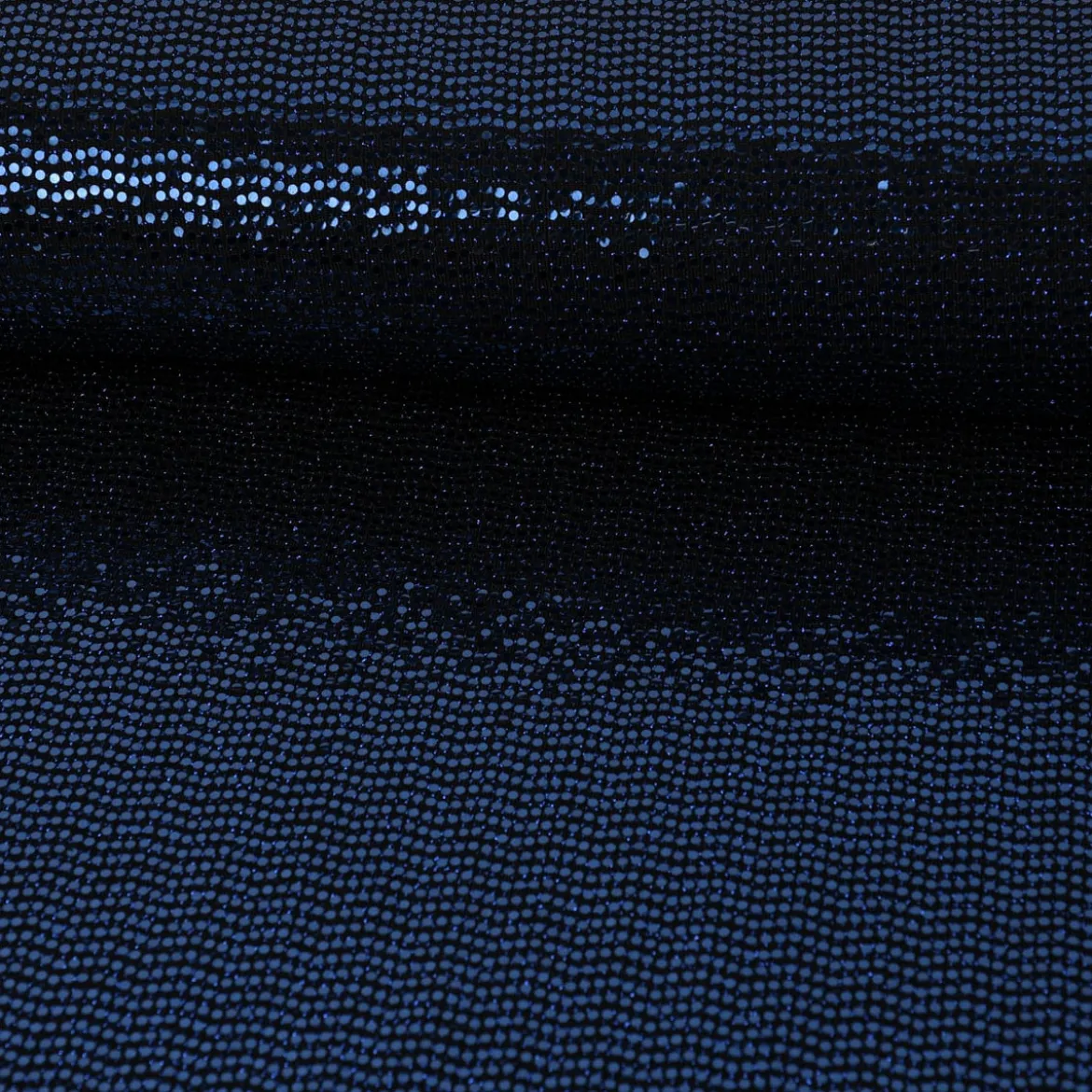 Bekleidungsstoff Stretch Lurex Pailletten Glitzer schwarz blau 1,45m Breite