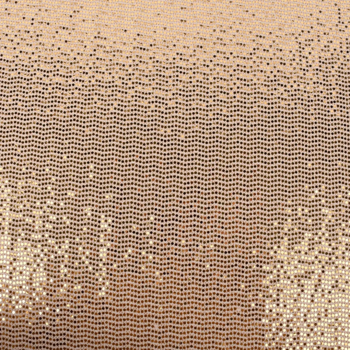 Bekleidungsstoff Stretch Lurex Pailletten Glitzer weiß goldfarbig 1,45m Breite