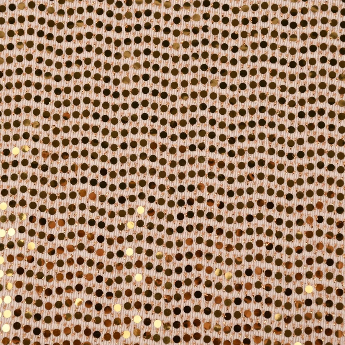 Bekleidungsstoff Stretch Lurex Pailletten Glitzer weiß goldfarbig 1,45m Breite