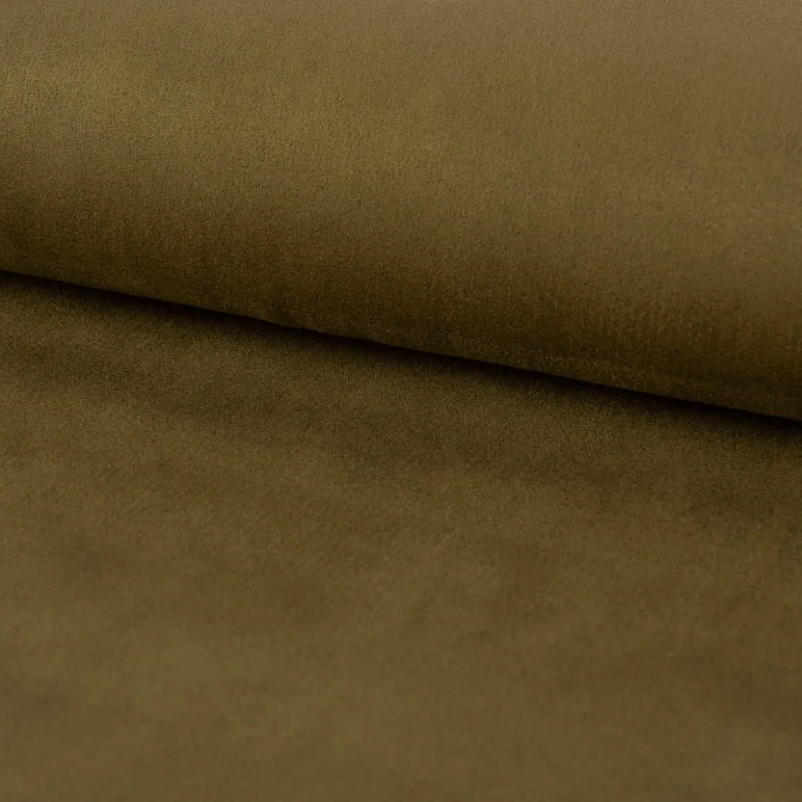 Bekleidungsstoff Stretch Wildlederimitat einfarbig khaki 1,5m Breite