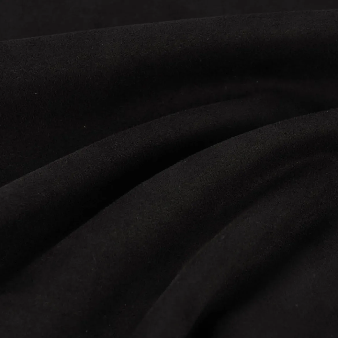 Bekleidungsstoff Stretch Wildlederimitat einfarbig schwarz 1,5m Breite
