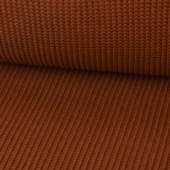 Bekleidungsstoff Strickstoff Grobstrick einfarbig braun 1,47m Breite
