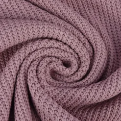 Bekleidungsstoff Strickstoff Grobstrick einfarbig rosa 1,47m Breite
