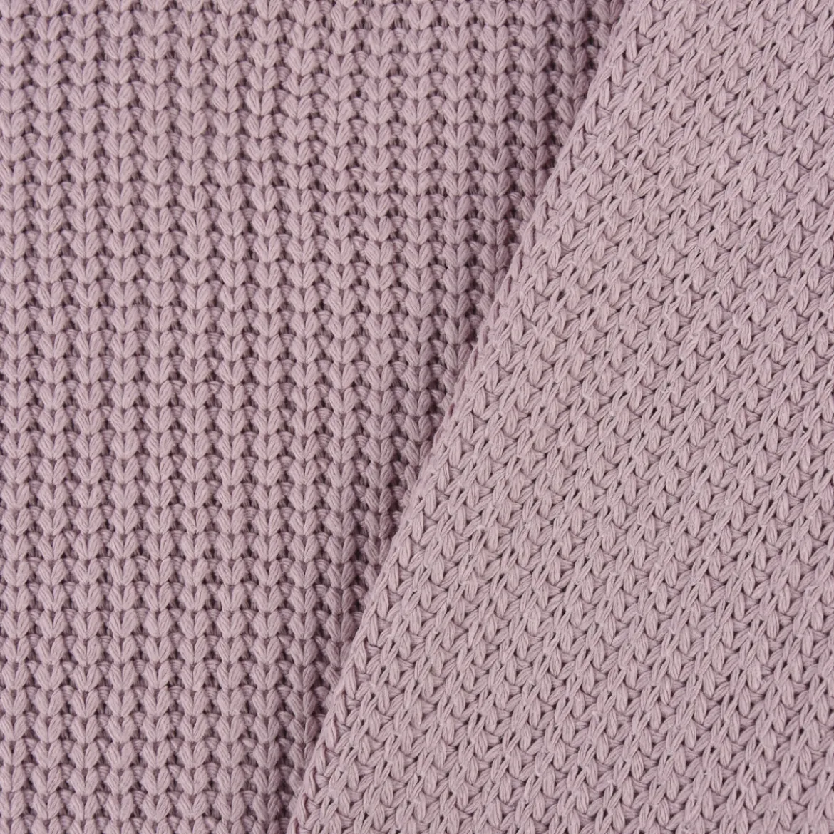 Bekleidungsstoff Strickstoff Grobstrick einfarbig rosa 1,47m Breite