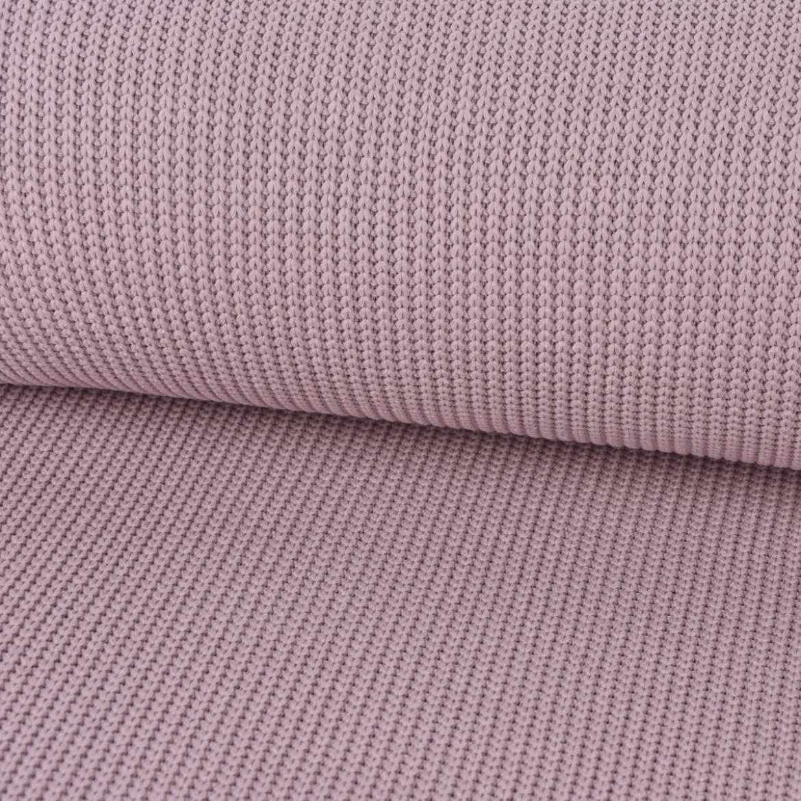 Bekleidungsstoff Strickstoff Grobstrick einfarbig rosa 1,47m Breite