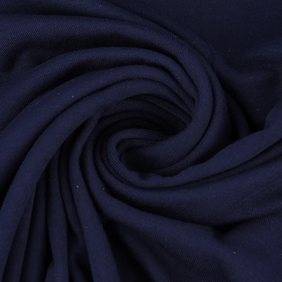 Bekleidungsstoff Tencel Modal Jersey einfarbig dunkelblau 1,45m Breite