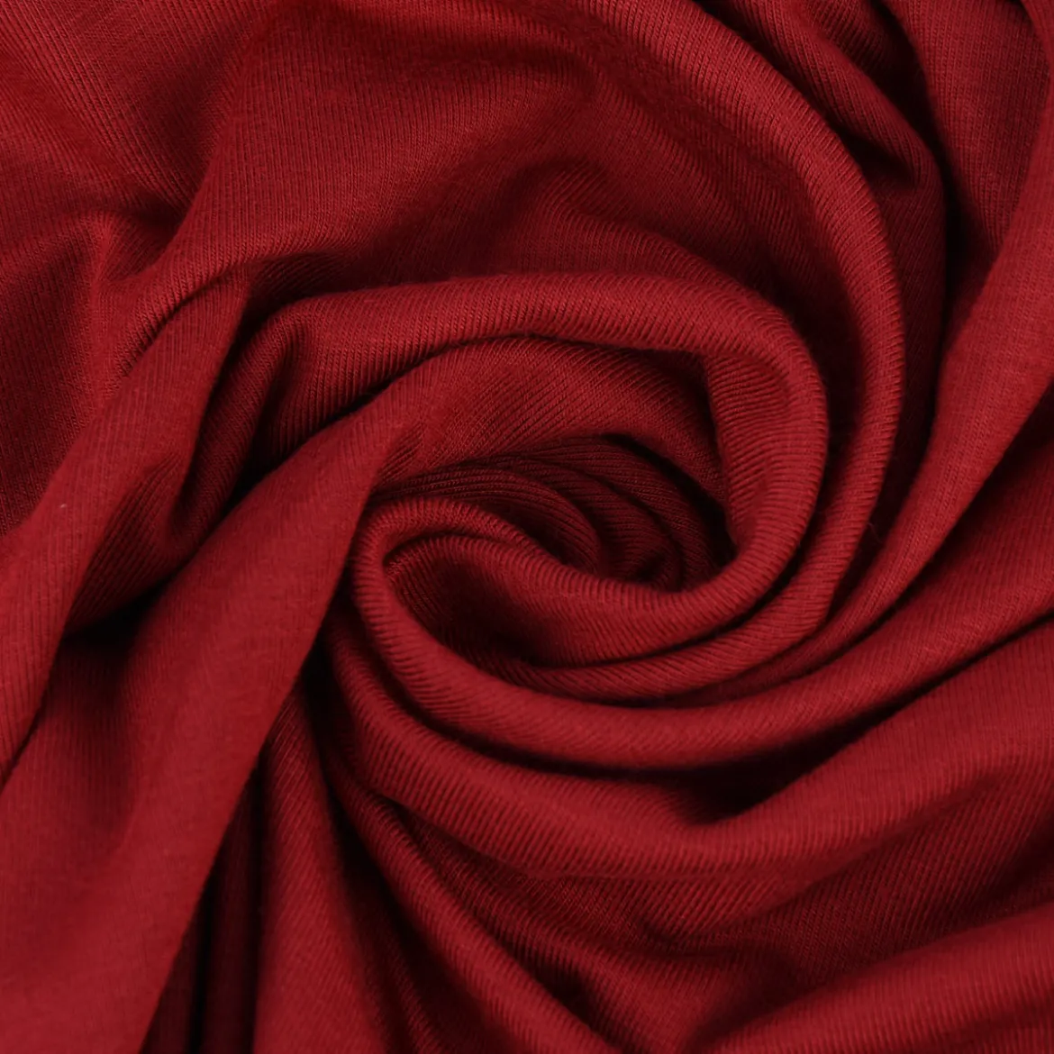 Bekleidungsstoff Tencel Modal Jersey einfarbig dunkelrot 1,45m Breite