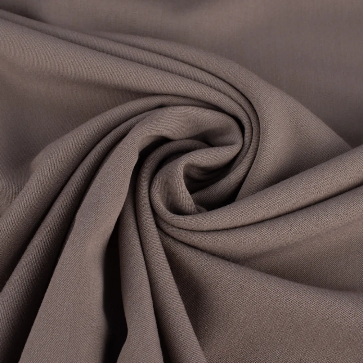 Bekleidungsstoff Twill Köper Wool Touch extra weich einfarbig taupe 1,45m Breite