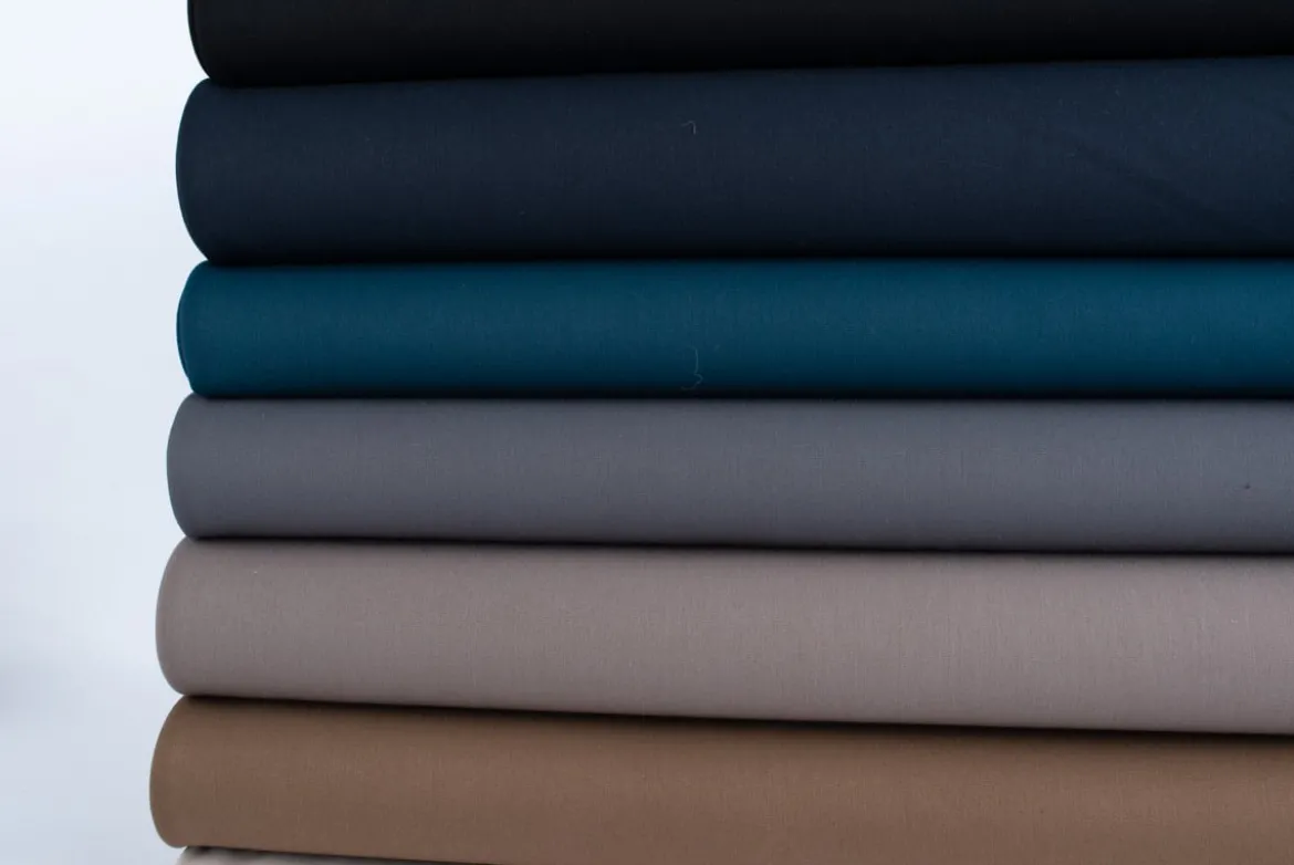 Bekleidungsstoff Twill Köper Wool Touch extra weich einfarbig dunkelblau 1,45m Breite
