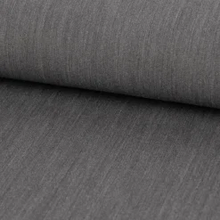 Bekleidungsstoff Twill Köper Gabardine Wool Touch extra weich einfarbig mittelgrau 1,45m Breite