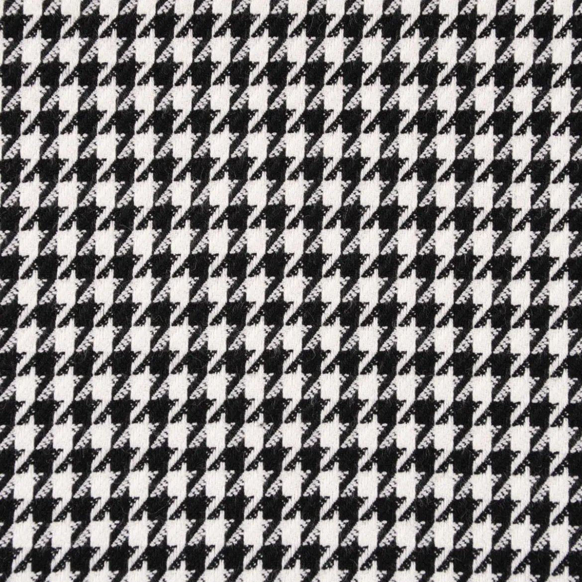 Bekleidungsstoff Viskose Pied de Poule Hahnentritt klein weiß schwarz 1,45m Breite