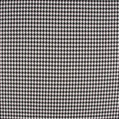 Bekleidungsstoff Viskose Pied de Poule Hahnentritt klein weiß schwarz 1,45m Breite