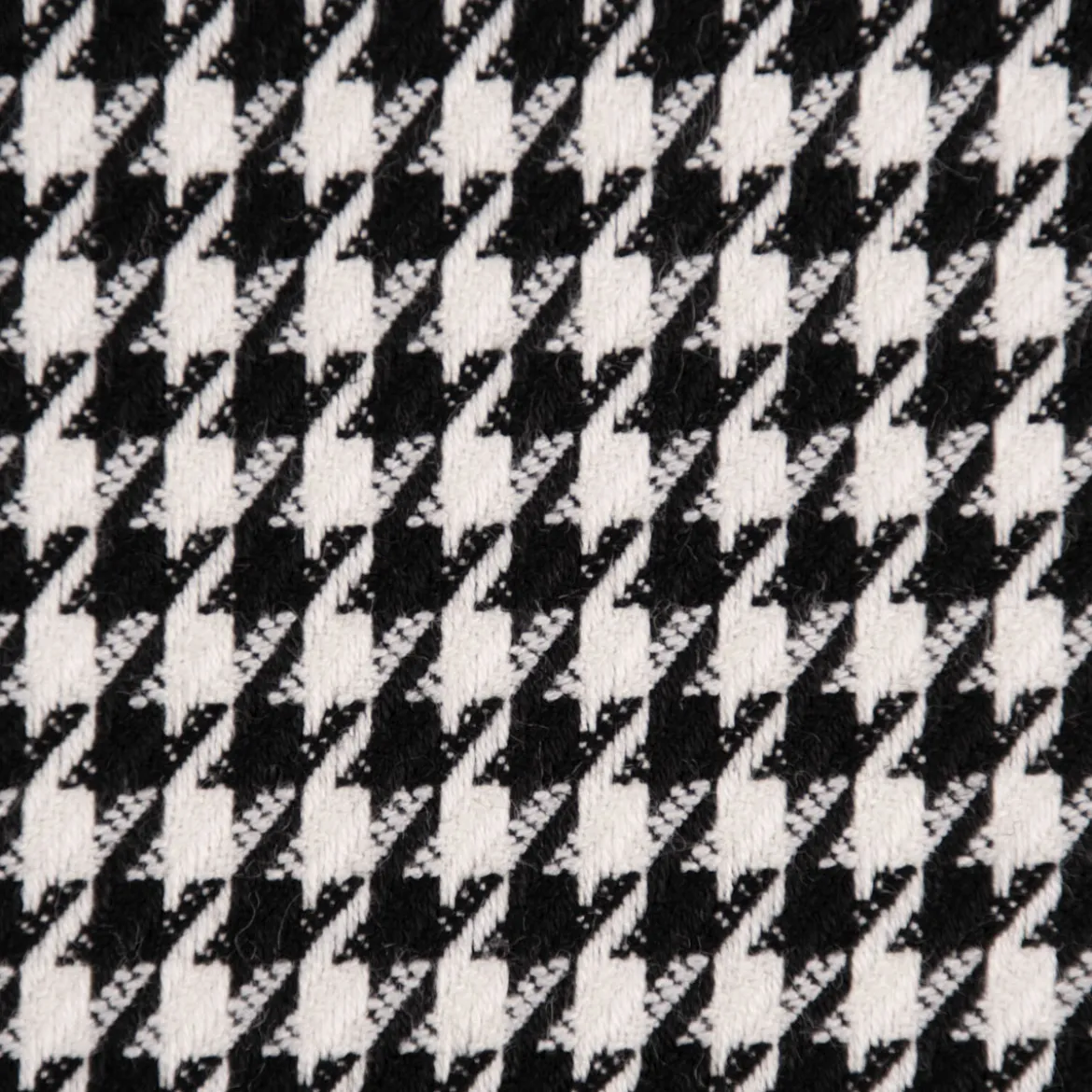 Bekleidungsstoff Viskose Pied de Poule Hahnentritt klein weiß schwarz 1,45m Breite