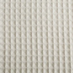 Bekleidungsstoff Waffelpique Baumwolle uni creme 1,50m Breite