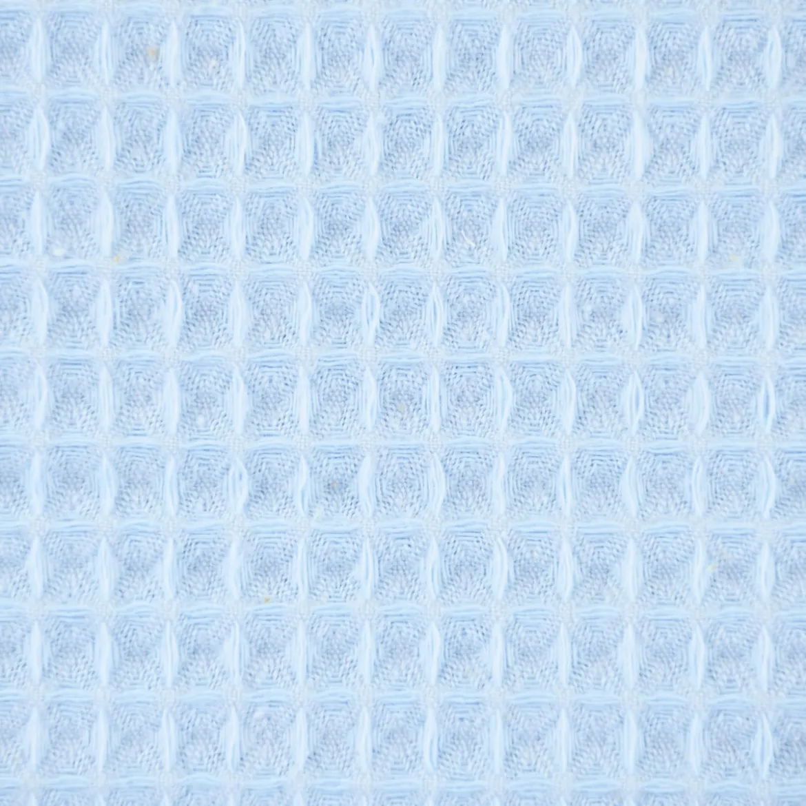 Bekleidungsstoff Waffelpique Baumwolle uni hellblau 1,50m Breite