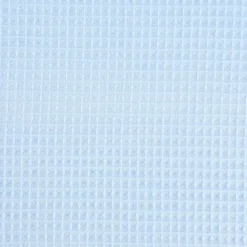 Bekleidungsstoff Waffelpique Baumwolle uni hellblau 1,50m Breite