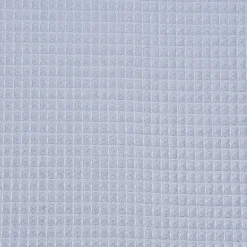 Bekleidungsstoff Waffelpique Baumwolle uni dusty blau 1,50m Breite