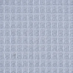 Bekleidungsstoff Waffelpique Baumwolle uni dusty blau 1,50m Breite