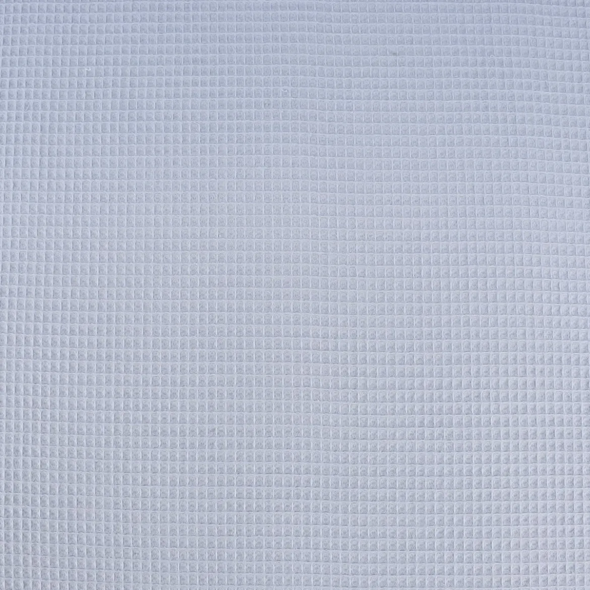 Bekleidungsstoff Waffelpique Baumwolle uni dusty blau 1,50m Breite