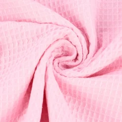 Bekleidungsstoff Waffelpique Baumwolle uni rosa 1,50m Breite