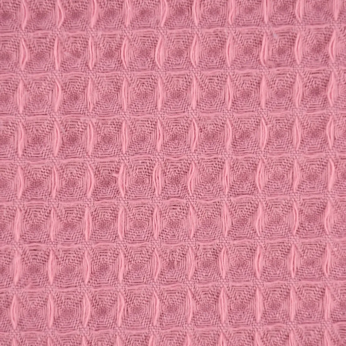 Bekleidungsstoff Waffelpique Baumwolle uni altrosa 1,50m Breite