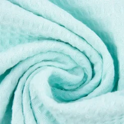 Bekleidungsstoff Waffelpique Baumwolle uni mint 1,45m Breite