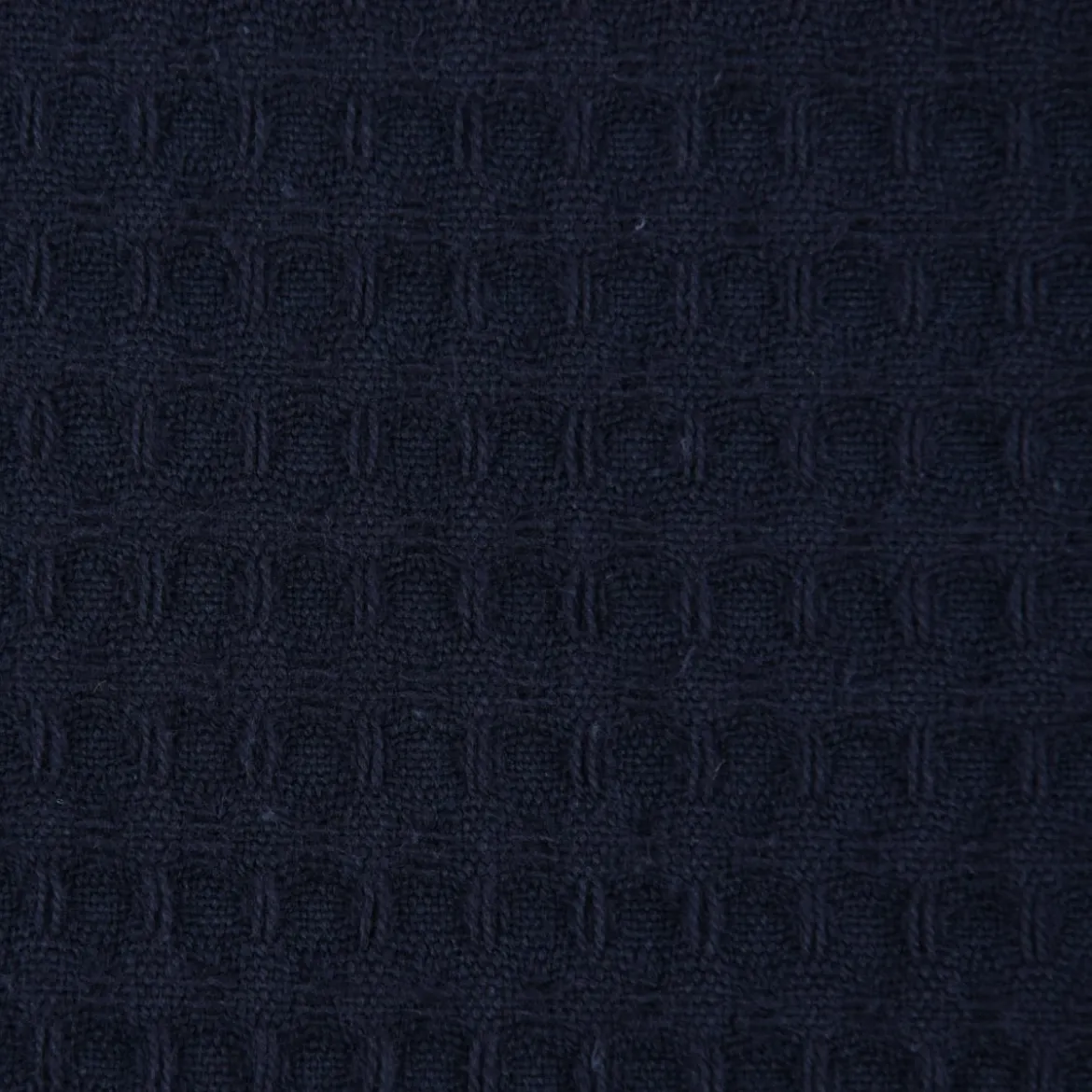 Bekleidungsstoff Waffelpique Baumwolle uni dunkelblau 1,45m Breite