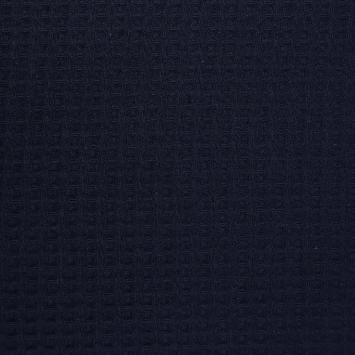 Bekleidungsstoff Waffelpique Baumwolle uni dunkelblau 1,45m Breite