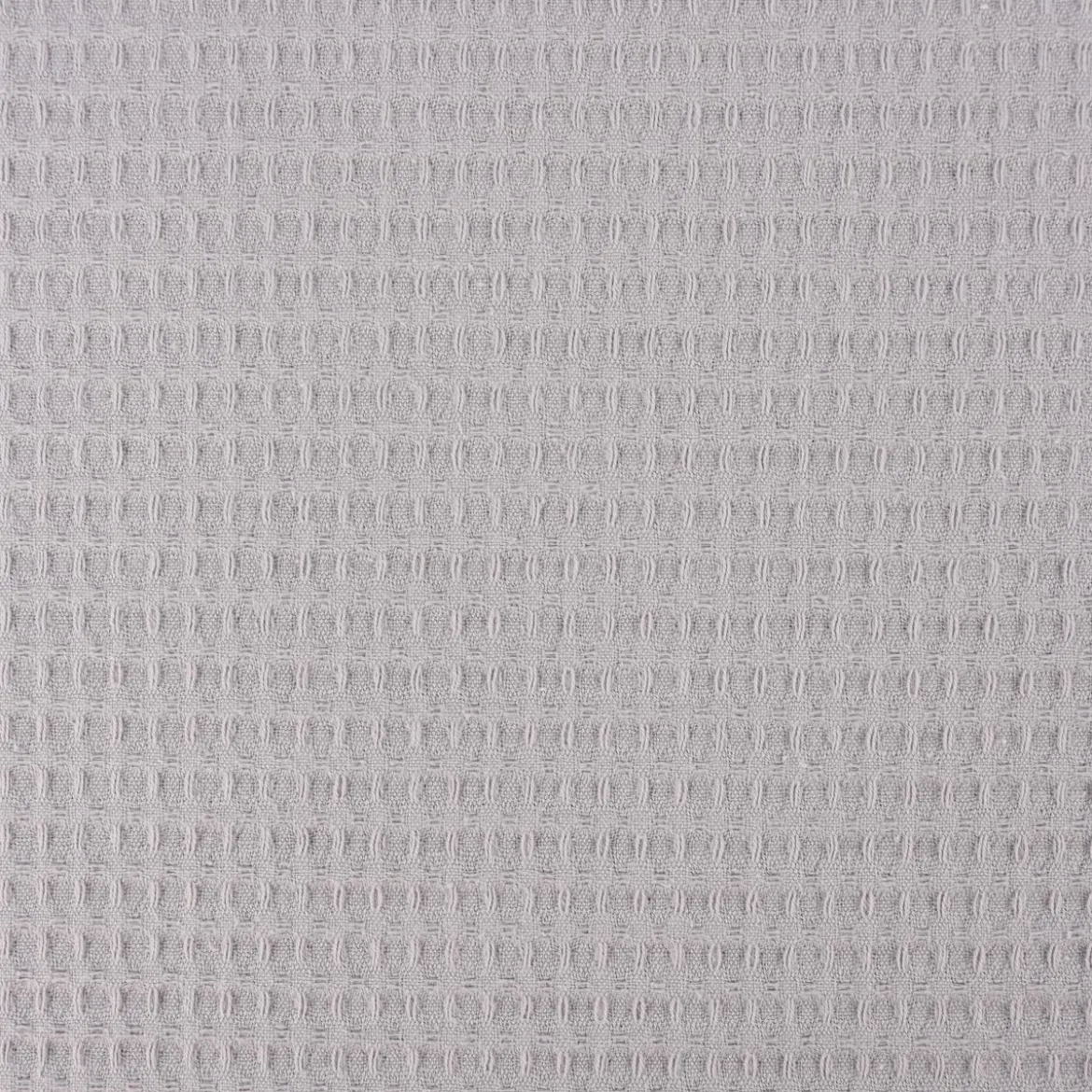 Bekleidungsstoff Waffelpique Baumwolle uni hellgrau 1,45m Breite