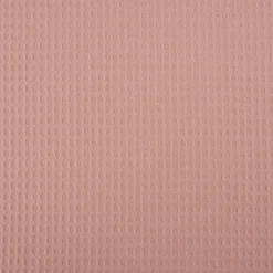 Bekleidungsstoff Waffelpique Baumwolle uni lachsrosa 1,45m Breite