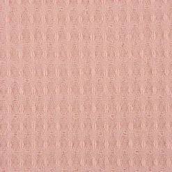 Bekleidungsstoff Waffelpique Baumwolle uni lachsrosa 1,45m Breite