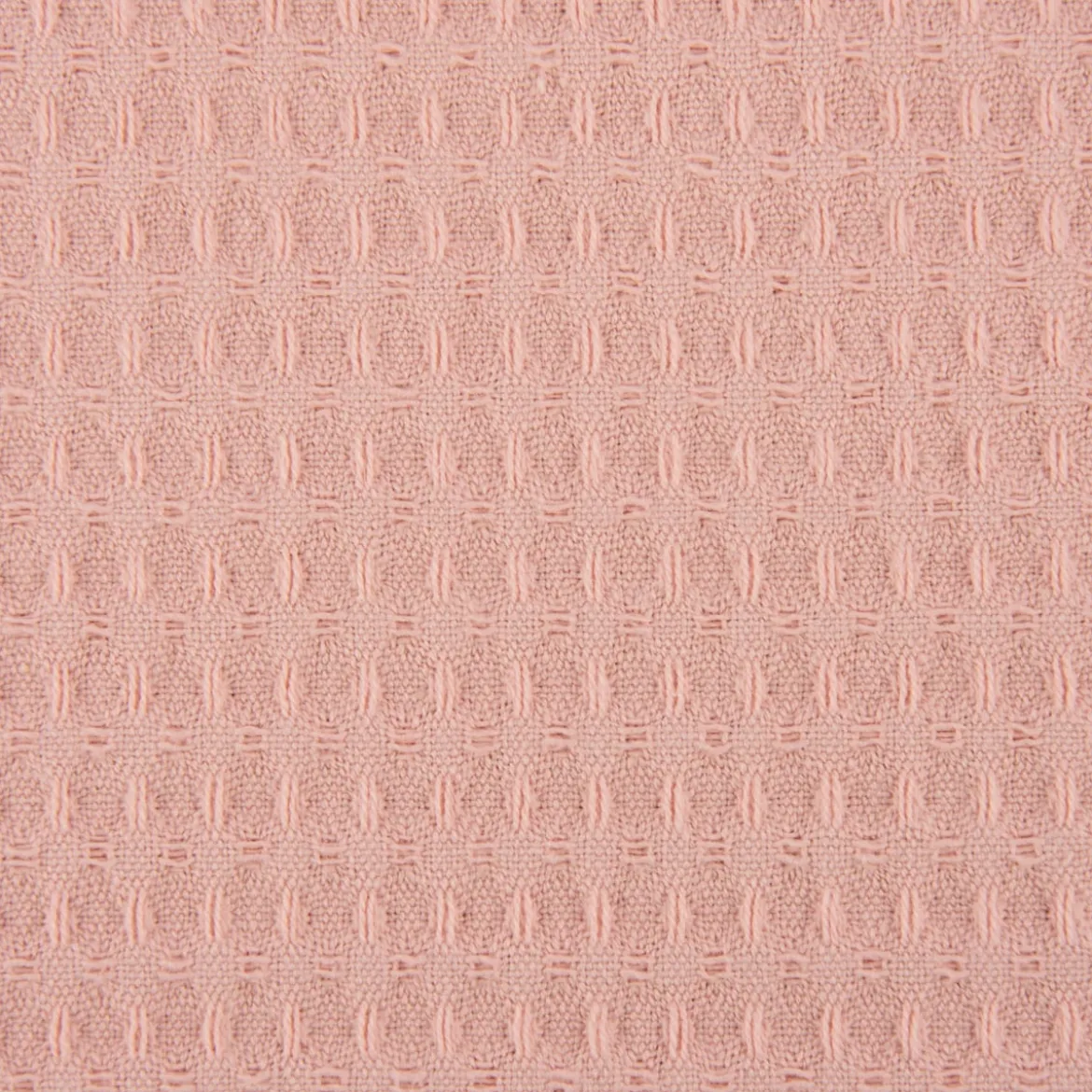 Bekleidungsstoff Waffelpique Baumwolle uni lachsrosa 1,45m Breite