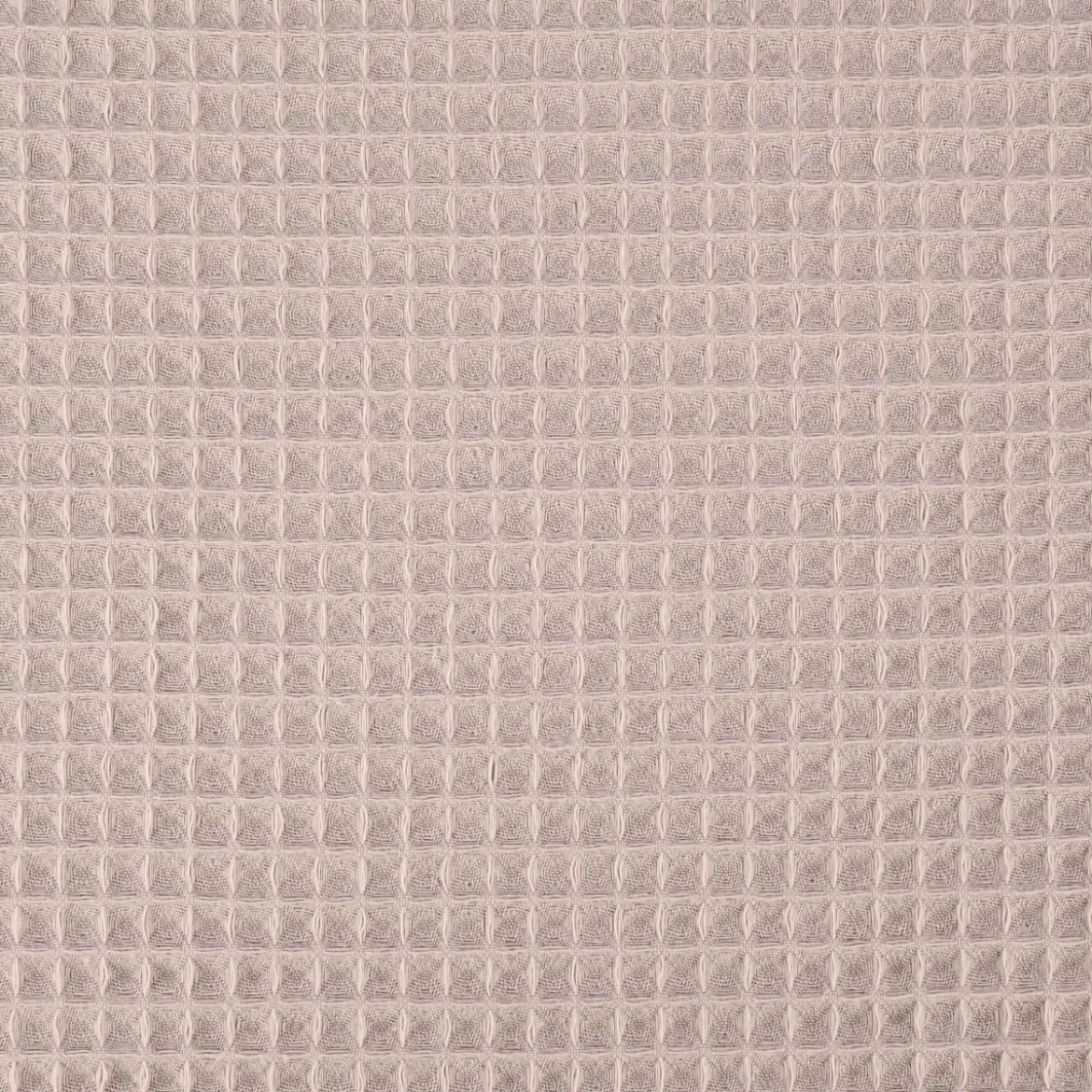 Bekleidungsstoff Waffelpique Baumwolle uni taupe 1,45m Breite