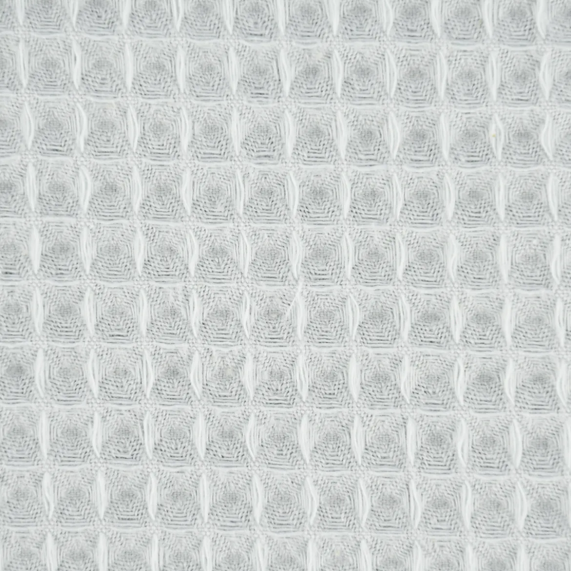 Bekleidungsstoff Waffelpique Baumwolle uni rauchmint 1,45m Breite