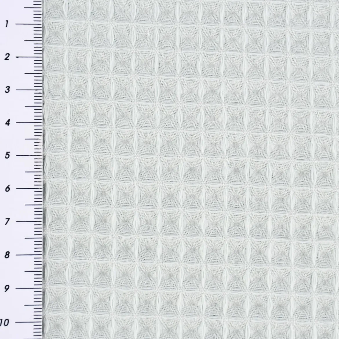 Bekleidungsstoff Waffelpique Baumwolle uni rauchmint 1,45m Breite
