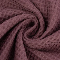 Bekleidungsstoff Waffelpique Waffelstoff Baumwolle uni mauve 1,45m Breite