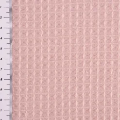 Bekleidungsstoff Waffelpique Waffelstoff Baumwolle uni dusty pink 1,45m Breite