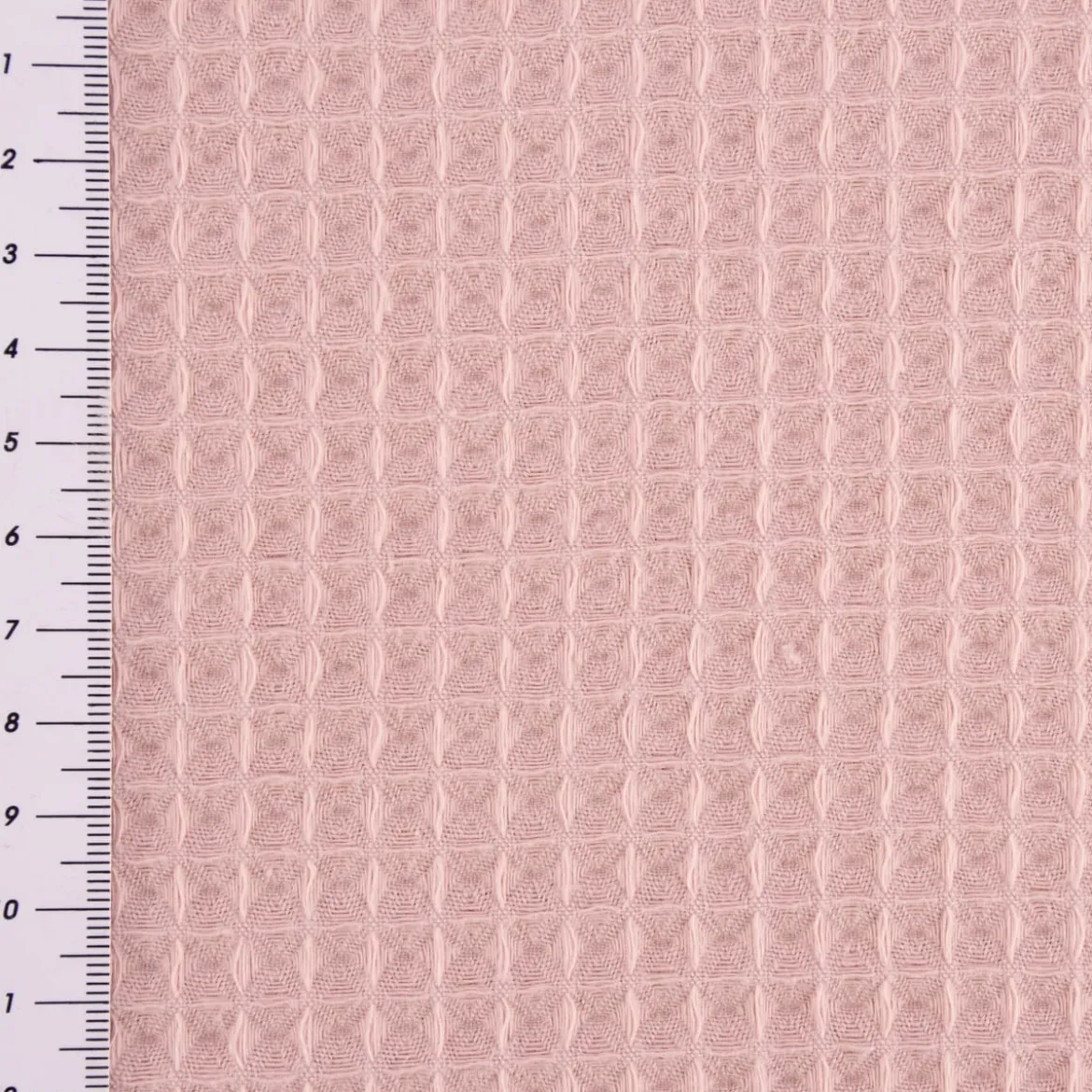 Bekleidungsstoff Waffelpique Waffelstoff Baumwolle uni dusty pink 1,45m Breite