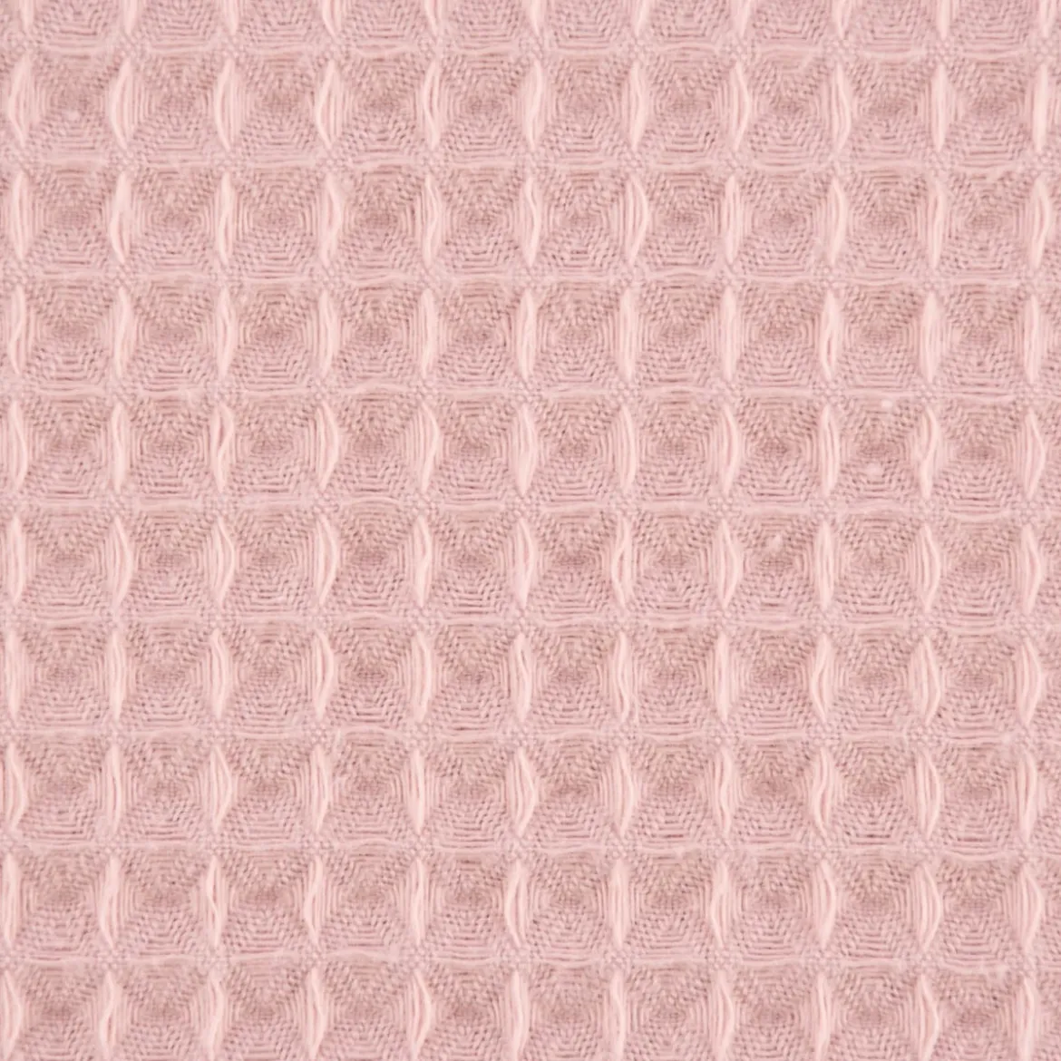 Bekleidungsstoff Waffelpique Waffelstoff Baumwolle uni dusty pink 1,45m Breite