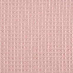 Bekleidungsstoff Waffelpique Waffelstoff Baumwolle uni dusty pink 1,45m Breite