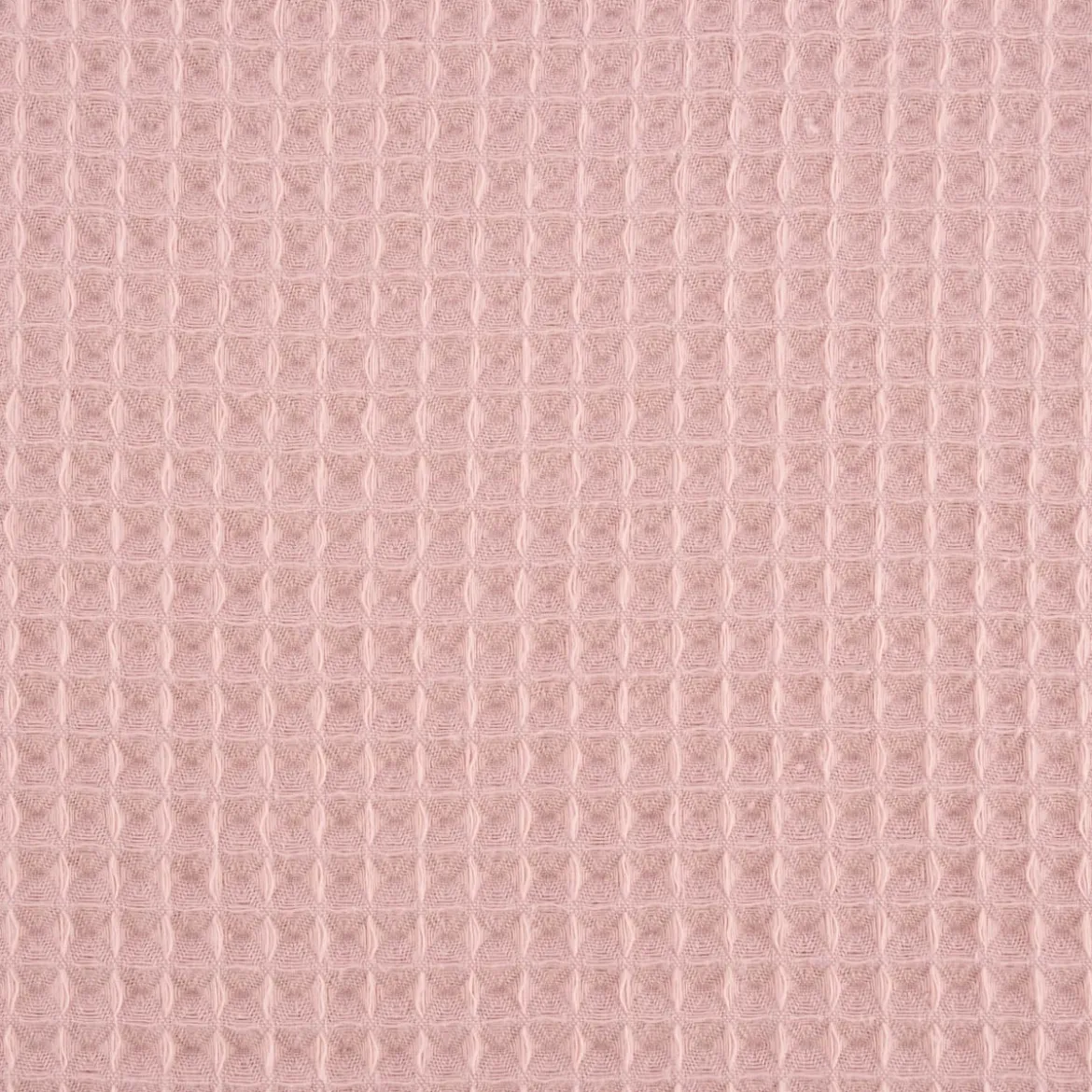 Bekleidungsstoff Waffelpique Waffelstoff Baumwolle uni dusty pink 1,45m Breite