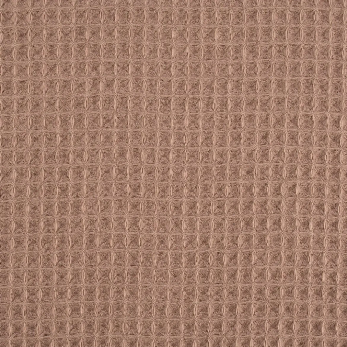Bekleidungsstoff Waffelpique Waffelstoff Baumwolle uni dark taupe 1,45m Breite