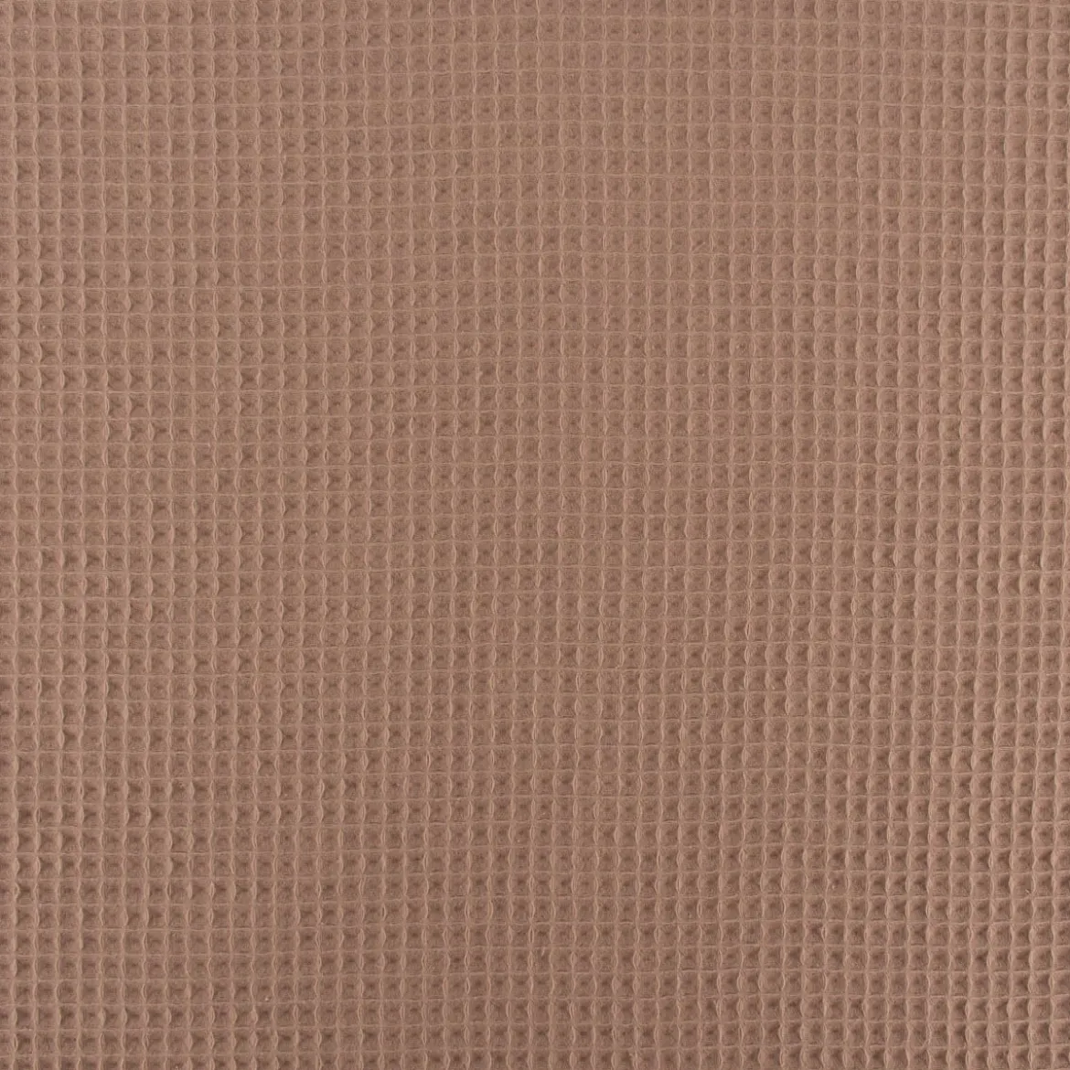 Bekleidungsstoff Waffelpique Waffelstoff Baumwolle uni dark taupe 1,45m Breite